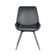 16 Kit 2 Cadeiras Giratorias Aline Rivatti 52 cm -Largura- Estofado em PU Preto e Base em Aco